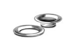 Ösen + Ringe, 20 mm, Messing vernickelt
